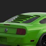 2005-14 MUSTANG S197 TEKNO 1 REAR WINDOW VALANCE / LOUVERS