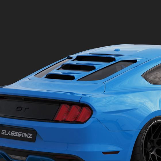 2015-21 MUSTANG S550 TEKNO 2 REAR WINDOW VALANCE / LOUVERS